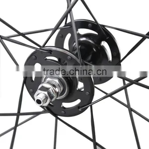 Carbon Track Bike Wheelset 88mm Tubular Novatec Track Wheels for Track Bicycle Frame thumbnail-2