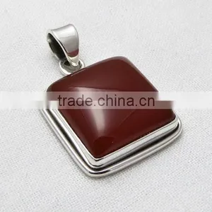 Fantastic Carnelian Pendant, Gemstone Silver Jewelry, Online SIlver Jewelry thumbnail-1