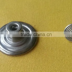 Metal Jeans Button in Anti-brass With White Tumbled -- J1544 thumbnail-4