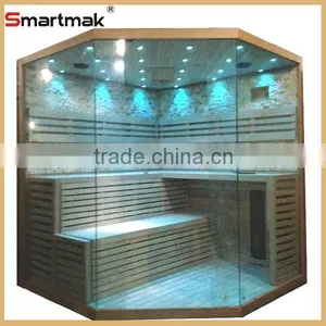 2015 New Design Wholesale Price Luxurious Wooden Finland Steam Sauna Room Traditional Sauna Room thumbnail-1