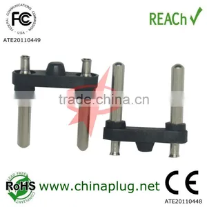Wholesale Nickel Plated Hollow AC Plug and Jack Insert thumbnail-1