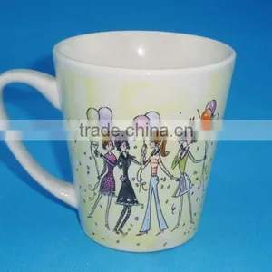 Porcelain 12oz Decal Water Mug thumbnail-1