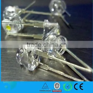 High Brightness 8mm Straw Hat Led Diode Light thumbnail-1