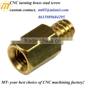 Customized CNC Turning Metal Brass Steel Stud thumbnail-3