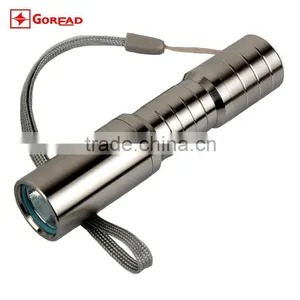 Goread C47 R2 Stainless Steel 3W High Bright Rechargeable 14500 LED Torch thumbnail-2