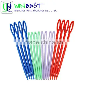 High Quality Cheap Colorful Plastic Sewing Needles For Adults And Children thumbnail-1