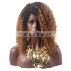 Express Large Stock AndPromotion for Fully Hand Tied 100% Human Hair Wig in Afro Kinky Curl Hair Style thumbnail-2