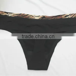 Laser Cut Leopard Print Waist Mini G-string Sexy Panties thumbnail-2
