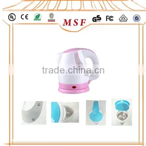 Mini 1.0L Cordless Electric Plastic Travel Kettle thumbnail-1