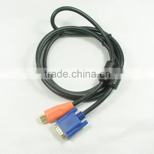 HDMI Male To VGA Male Cable With Ferrite thumbnail-2