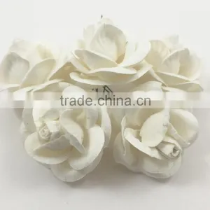 WHITE, Large Handmade Mulberry Paper Flower, Wedding Party, Scrap-booking Crafts R60 thumbnail-1