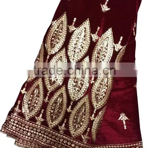 Hot Sale Indian Embroidery George Lace Fabrics With Sequins thumbnail-2
