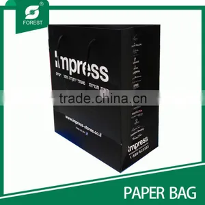 BLACK PAPER BAG WITH ROPE HANDLE thumbnail-5