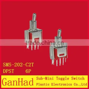 6 Pin Sub Mini Toggle Switch 3-wayand 2-way.ON ON ON&ON OFF ON thumbnail-1