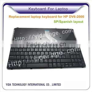 Wholesale China Suppiler Laptop Keyboard for hp Dv6-2000 Spanish Layout Black Quality Choice thumbnail-1