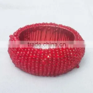 Wedding Crystal Napkin Ring, Beaded Napkin Ring, Crystal Napkin Ring thumbnail-1
