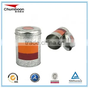Guangzhou Factory Round CMYK Air-tight Tea Sugar Coffee Tin Box With Insert Lid thumbnail-2