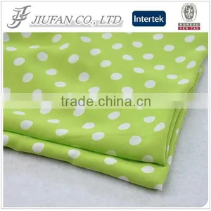 Jiufan Textile New Pattern Printed Georgette 100% Spun Polyester Green and White Spot Fabric thumbnail-1