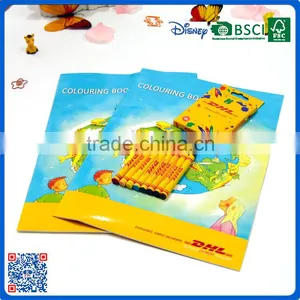 Custom Design Wholesale Unique Coloring Books Printable With Crayon Sets thumbnail-5