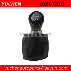 YUCHEN Car Shift Gear Knob With Leather Boot For Skoda Octavia II A5 MK2 2004-2010 Car Shift Knob With Passat B7 thumbnail-1