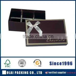 Wholesale Custom Design Eco-friendly 6 Chocolate Packaging Box With Partition thumbnail-1