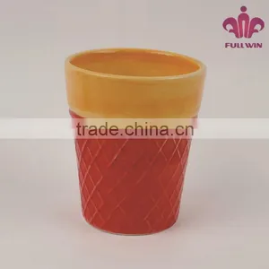 Customized Colorful Ceramic Cups With Ice Cream Design thumbnail-2