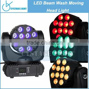 Guangzhou Stage Light 12x10W RGBW 4in1 LED Beam Wash Moving Head Light thumbnail-1