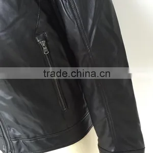 2016 Top Selling Popular New Style Men PU Leather Jacket thumbnail-6