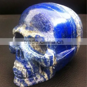 Gemstone Hand Carving Lapis Lazuli Skull for Sale thumbnail-1