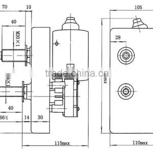 ZD1530B 12v 29nm Blower Wiper Motors thumbnail-3