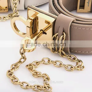 Charming Exotic Ladies Leather Belt Attractive Women Genuine Belt Metal Buckle Leather Belt thumbnail-3