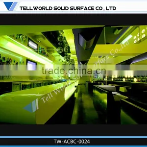 Hot Sale Fashionable Beautiful Luxury Artificial Marble Led Bar Counter Furniture thumbnail-1