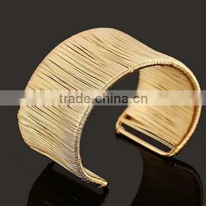 2016 Silver Stainless Steel Open Cuff Bangle Bracelets for Women Girls Jewelry thumbnail-4