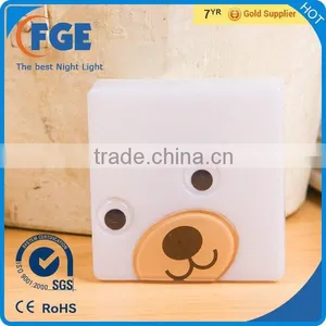 CE ROHS Cartoon Shaped LED Light Sensor Bedside LED Night Lamp thumbnail-4