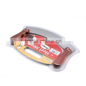 Pizza Cutter Rocker Knife With Stainless Steel Mezzaluna Blade & Wooden Handles;ULU Knife thumbnail-2