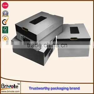 Factory Leather Casual Shoe Packaging Box/custom Leather Shoe Box thumbnail-2