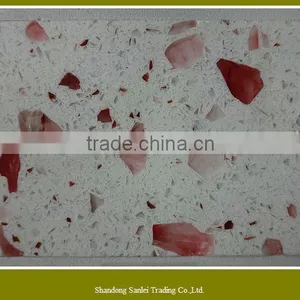 Hot Sale Red Quartz Slabs thumbnail-4