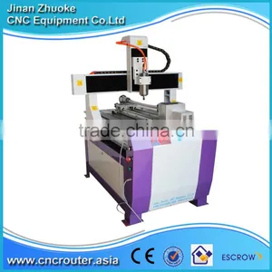 Reliable Supplier Small Router CNC Carving Machine Wood 6090 4 Axis With Mach3 Control 200mm Z Axis ZK6090-2200W thumbnail-1