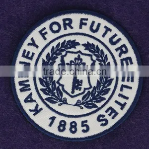 High Performance Laser Cut Custom Woven Patch Woven Badge thumbnail-4