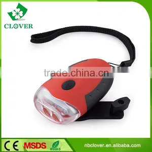 Plastic Hand Crank Flashlight 3 LED Dynamo Led Flashlight thumbnail-2