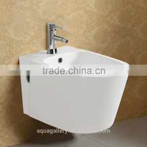 Rectangular Fixed to Wall Porcelain Bidet thumbnail-3