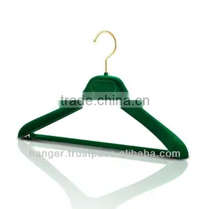 Plastic Clothes Hanger With Soft Velvety Coating for Boutique Dresses thumbnail-1