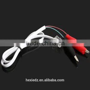 Home Phone Telephone Rj11 Plug Alligator Clip Test Tester Cable Wire Cord thumbnail-1