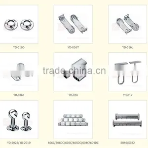 Zinc Alloy Wardrobe Hanging Rail Support/hanging Rail Fittings YD-017 thumbnail-1
