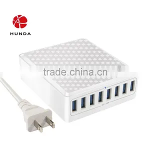 HUNDA 8in1 Intelligent Auto Detect HUNDA White Elegant Lines 60W 5V 8 Port USB Charger thumbnail-3