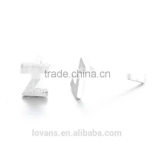 Fashion Korean 925 Silver Set Alphabet Letters Earings for Women thumbnail-2