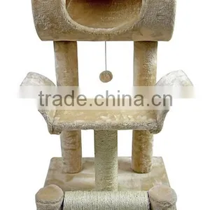 BSCI Pet Factory Luxury Cat Tree Toy Furniture Cat Sisal Scratcher thumbnail-1