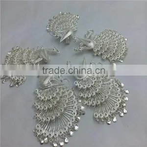 Ethnic Minorities The Dai Nationality Silver Peacock Dress Decoration Silver Plating Processing thumbnail-1