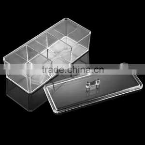 Multi-functional Plastic Transparent Cosmetic Organizer Jewelry Makeup Products Storage Box thumbnail-3