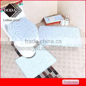 Anti Slip Pvc Backing Memory Foam Soft Foam Material Bathroom Carpet 3 Set thumbnail-4